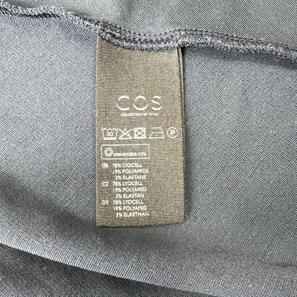 COS Navy Blue Tunic Top Size XS A Line Short Sleeve Trapeze - Picture 9 of 10